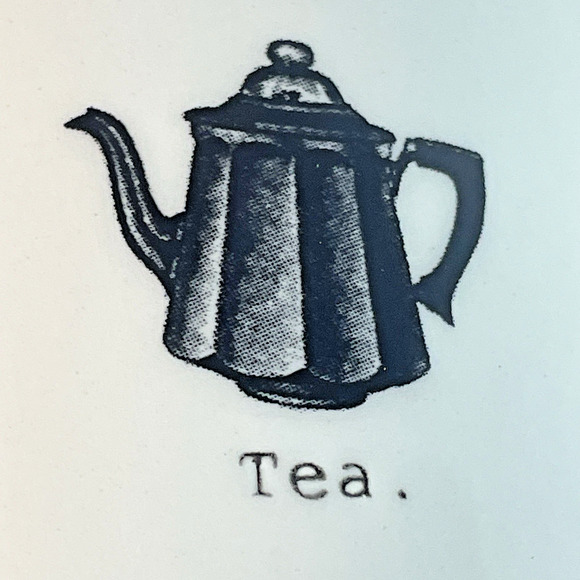 Rae Dunn Ivory Tea Ceramic Mug Artisan Collection Black Teapot Graphic 16 oz - Picture 8 of 10